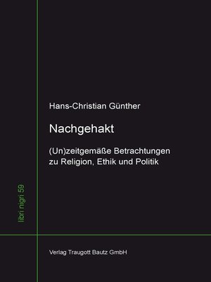 cover image of Nachgehakt